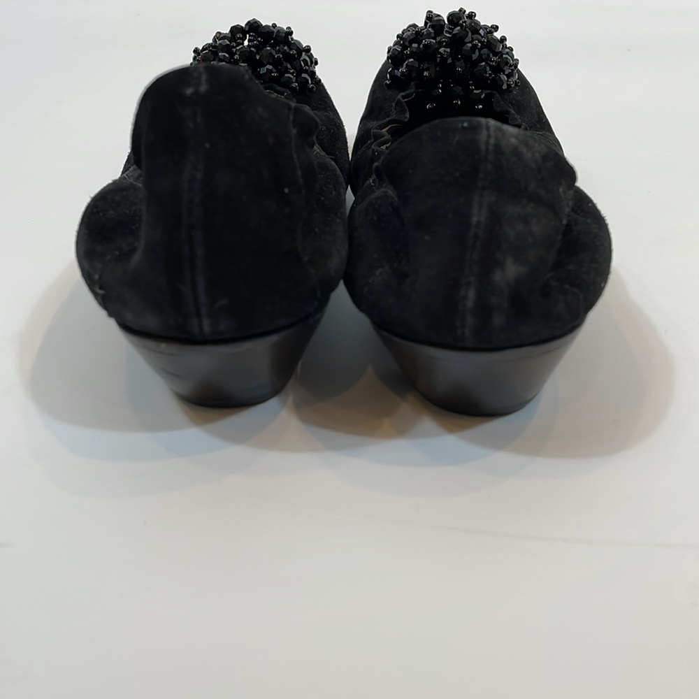 AGL Attilio Giusti Leombruni Shoes 38 Made In Italy Black Leather Dress Pump - Picture 4 of 13